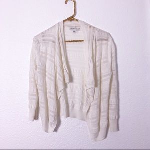 Banana Republic creme lace cardigan